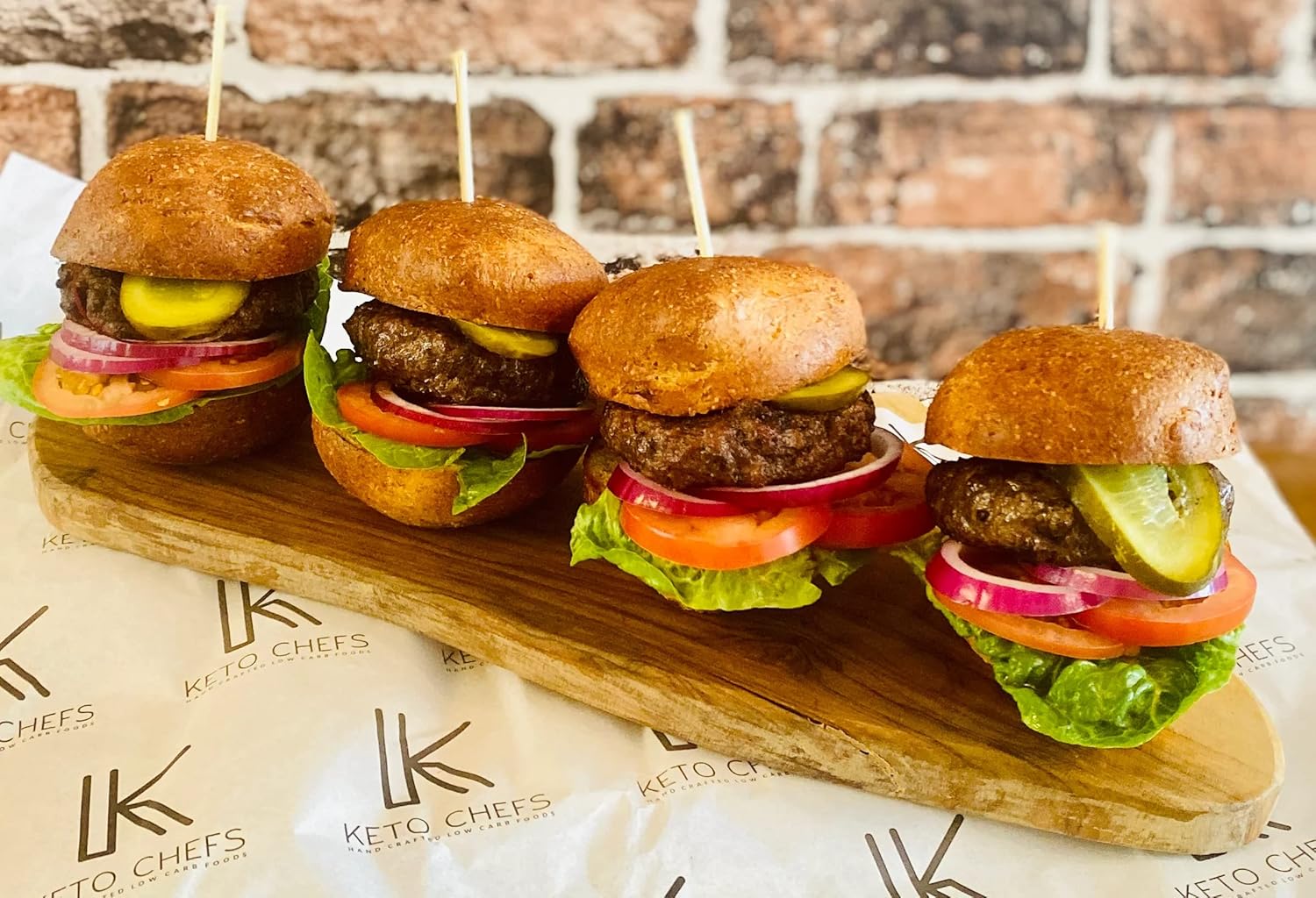 Keto Chefs Ultra Low Carb Hand Shaped Rustic Farmhouse Rolls 3 Packs of 4 x 75g