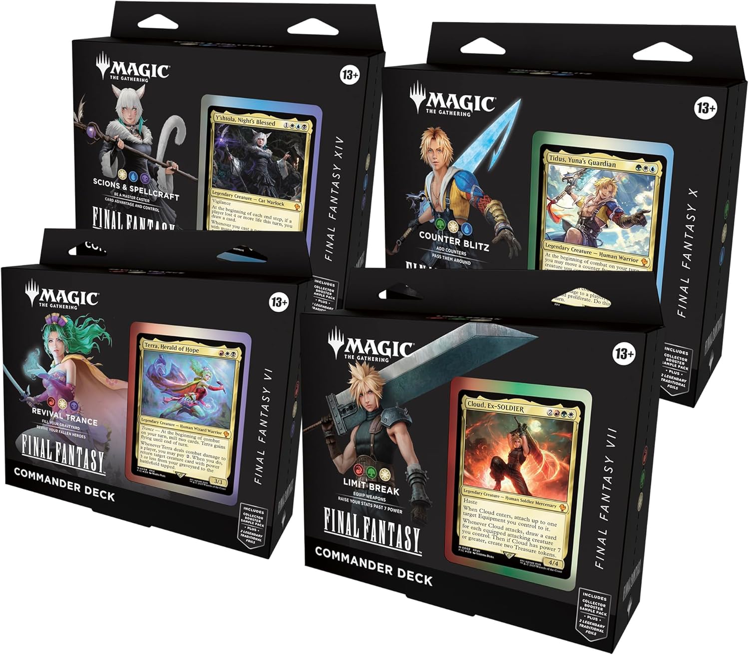 Magic: The Gathering - Final Fantasy Commander Deck Bundle (Includes All 4 Decks)