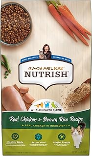 Nutrish Rachael Ray Premium Natural Dry Cat Food with Added Vitamins, Minerals & Other Nutrients, Real Chicken & Brown Rice Recipe, 3 Pound Bag