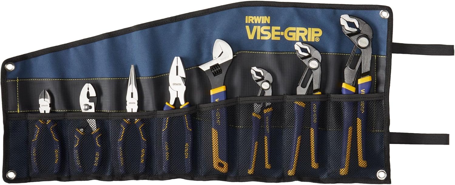 IRWIN Tools VISE-GRIP GrooveLock Pliers Set, 8 Piece, 2078712