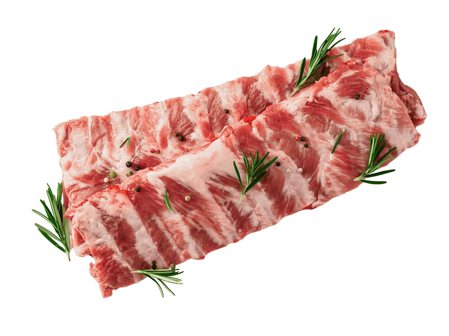 New York Steak & Seafood Baby Back Pork Ribs - 2 Pound Extra Large Uncooked Pork Ribs - Perfect for Outdoor BBQ, Grill, Oven (2 Racks)