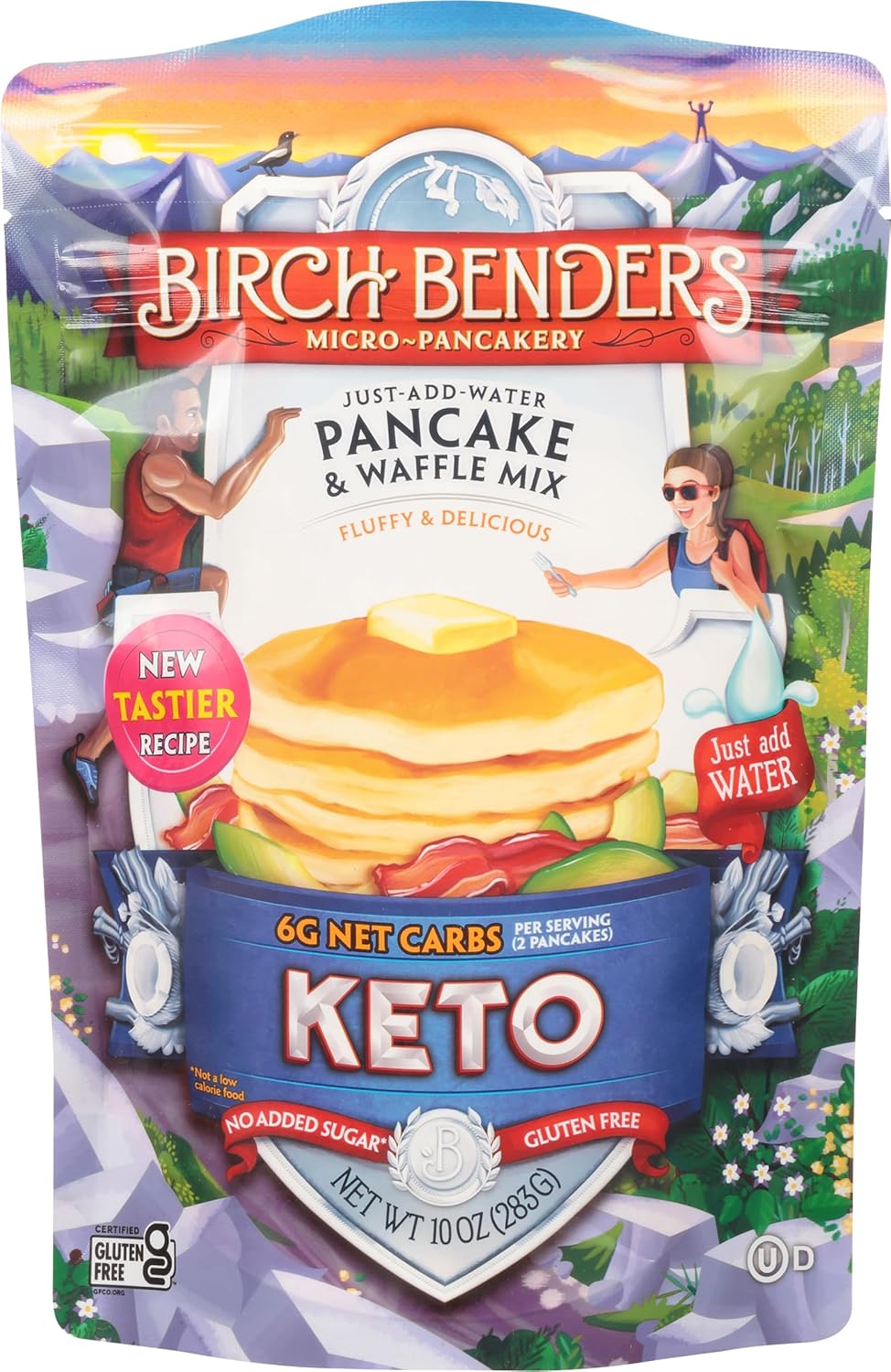 Birch Benders Griddle Cakes, Pancake Waffle Mix Keto, 10 Ounce