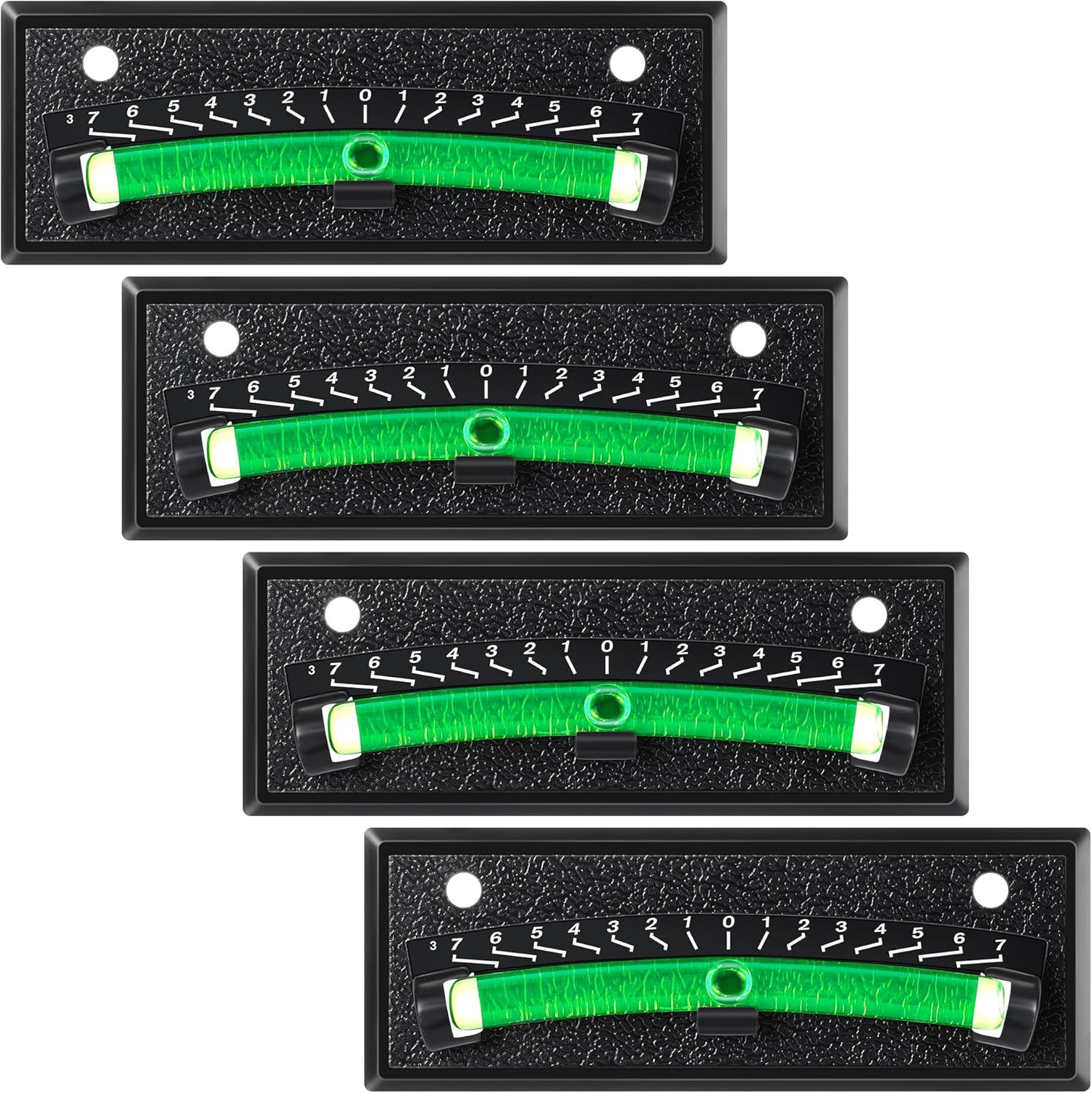 4 Pack Rv Level Bubble,graduated Scale Levels for Precision Leveling,stick on Leveling System for RV, Camper, Trailer and Caravan, High Visibility Bubble Level, Black