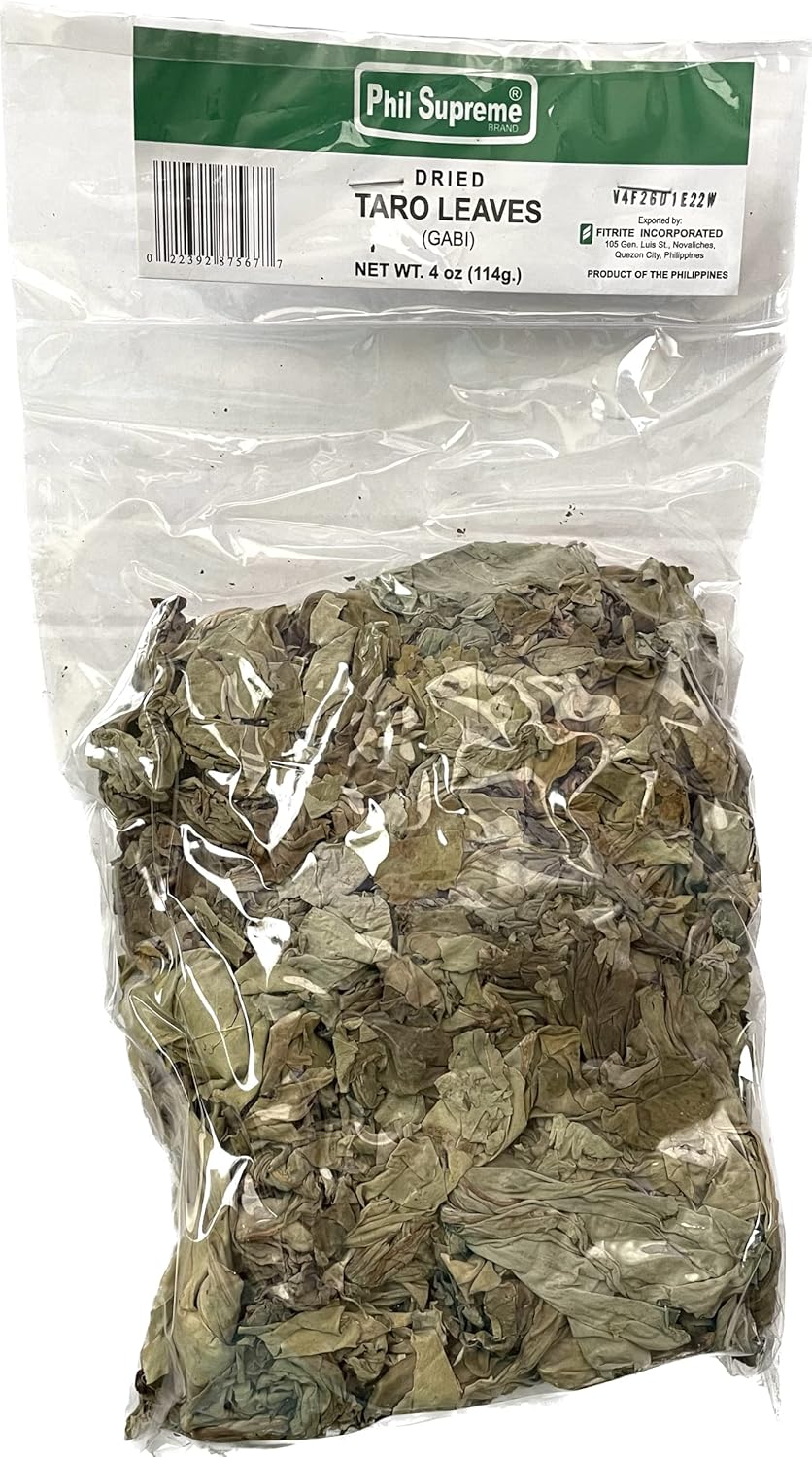 Phil Supreme Dried Taro Leaves (Dahon Ng Gabi) 4 oz