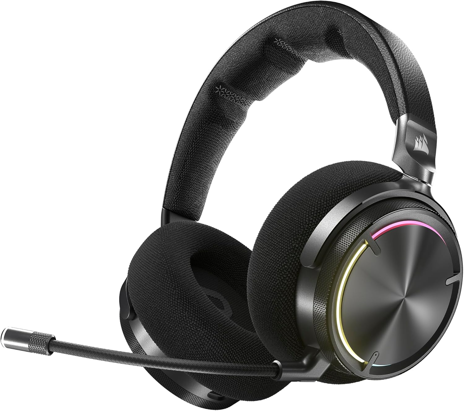 Corsair VIRTUOSO MAX WIRELESS Gaming Headset – Dolby Atmos, Active Noise Cancelling, Sonarworks SoundID, Simultaneous 2.4GHz Wireless & Bluetooth, 50mm Graphene Drivers, PC, Mac, PS5/PS4 – Carbon