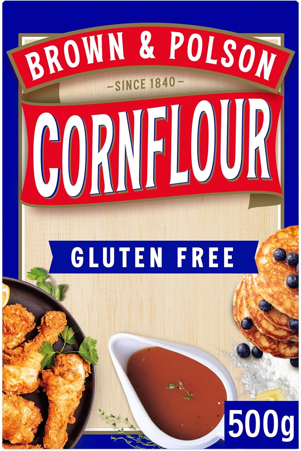 Brown & Polson Cornflour, 500 g, Pack of 10