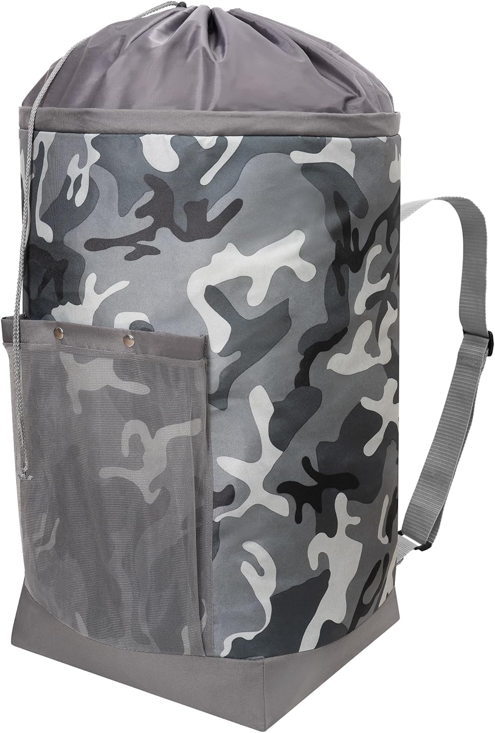 STORAGE MANIAC Laundry Bag Backpack Large Laundry Backpack Washable Durable Travel Laundry Bag w Shoulder Straps & Mesh Pocket Portable Clothes Hamper Bag for College,Laundromat,110L Camouflage