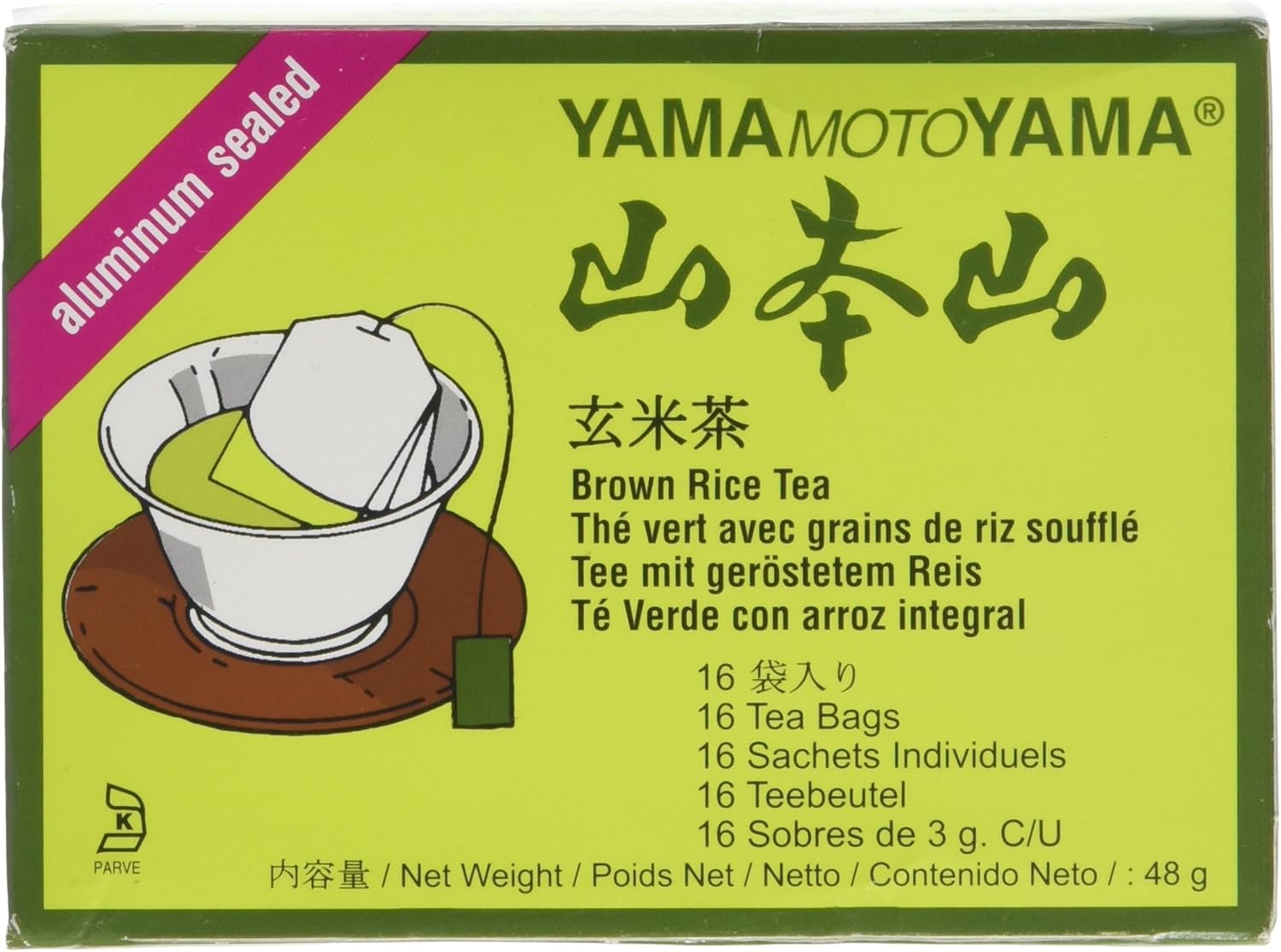 YAMAMOTOYAMA Genmai Cha 16 Tea Bag 48 g