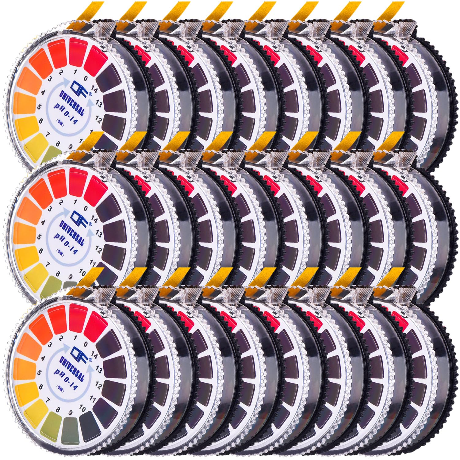 Jovitec Universal pH Test Paper Strip Roll, pH Full Range 0-14, 5 m/Roll (24 Rolls)