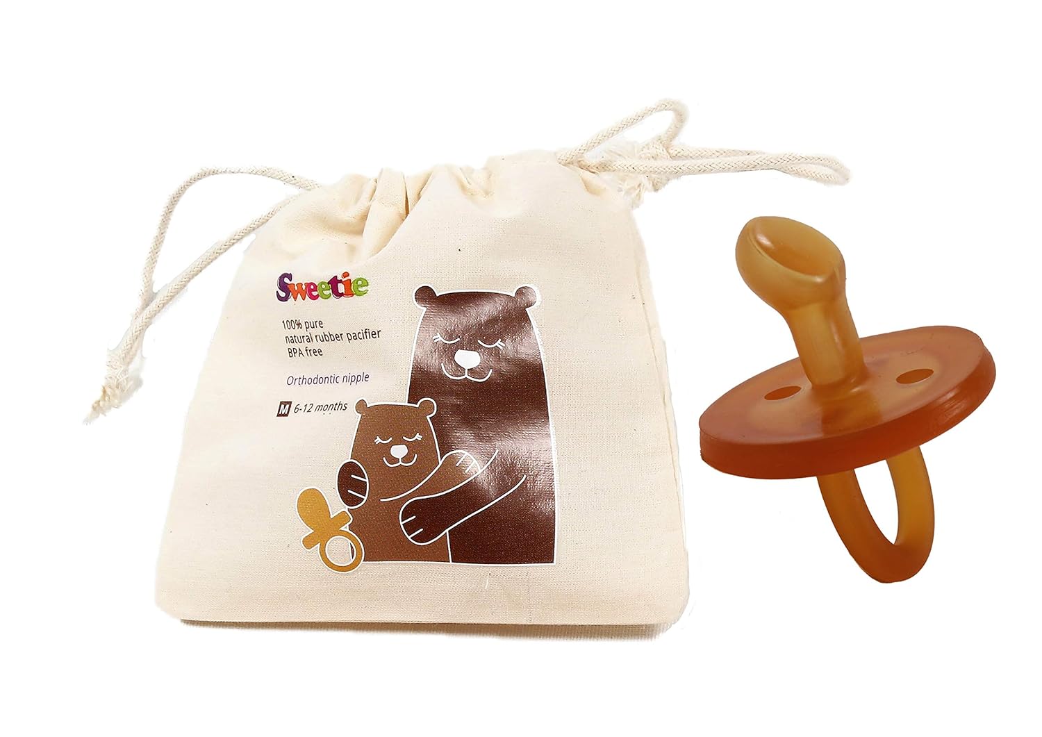 Sweetie Rubber Orthodontic Pacifier 1 Count (12-18 Month/Large)
