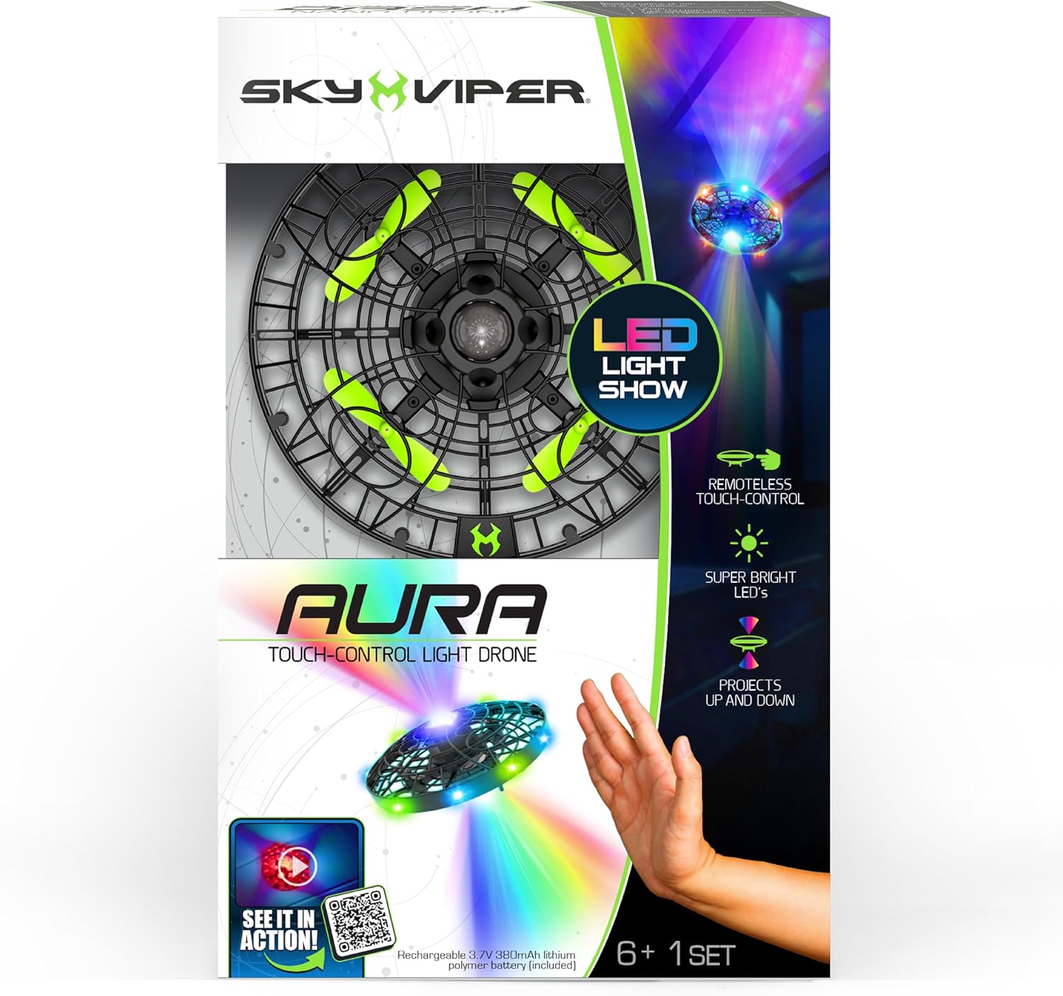 Sky Viper Aura Touch Control Light Drone