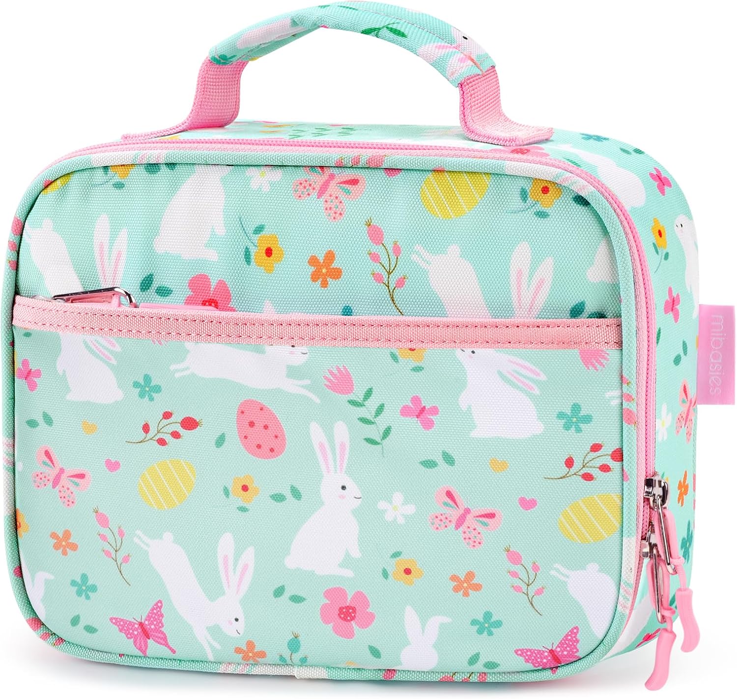 Kids Lunch Box for Girls Toddler, Insulated and Reusable Lunch Bag for School, Rabbit