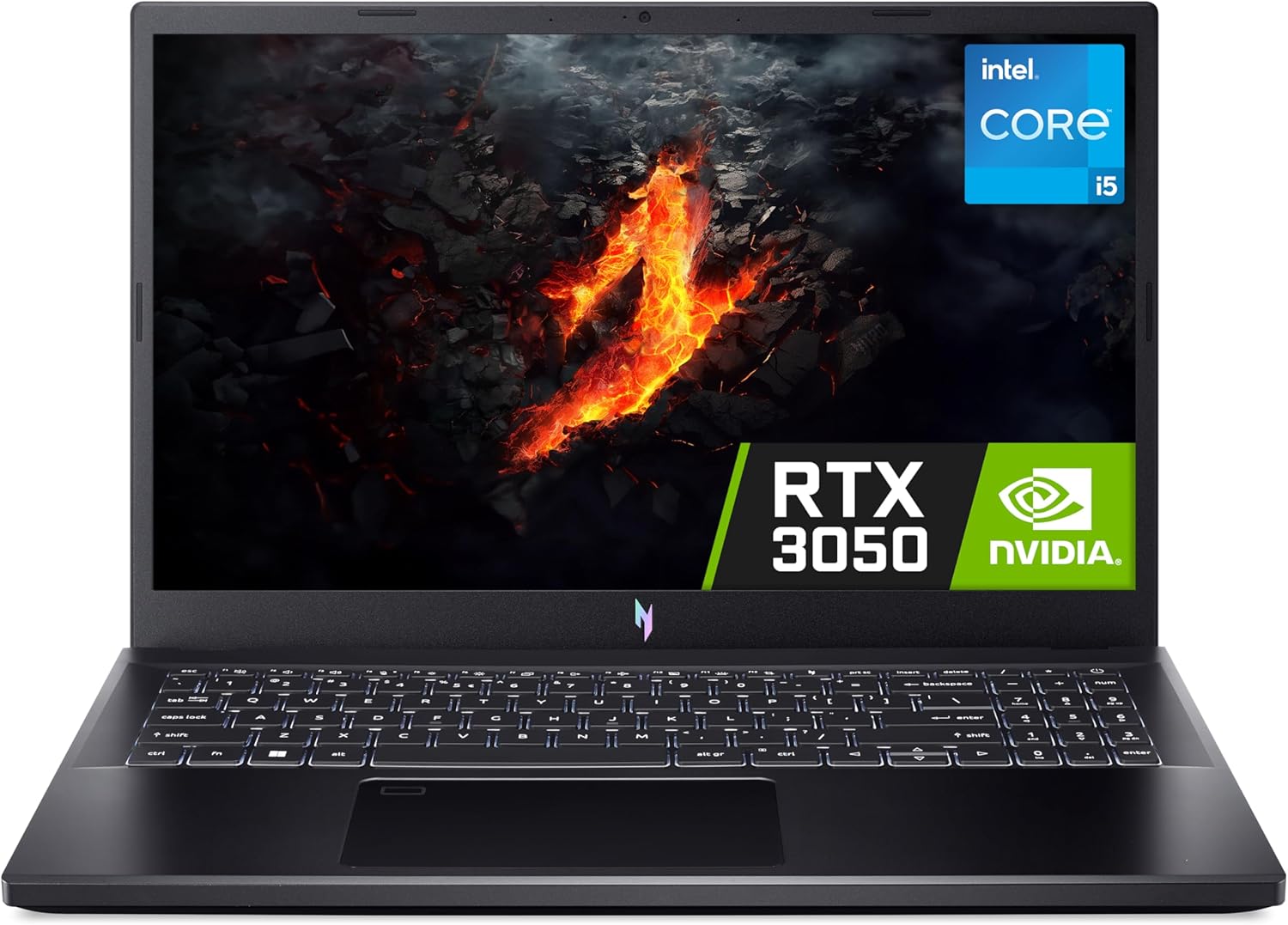 Acer Nitro V 15 ANV15-51 Gaming Laptop - Intel Core i5-13420H, 8GB, 512GB SSD, NVIDIA GeForce RTX 2050 4G, 15.6" Full HD IPS 144Hz, Windows 11, Black