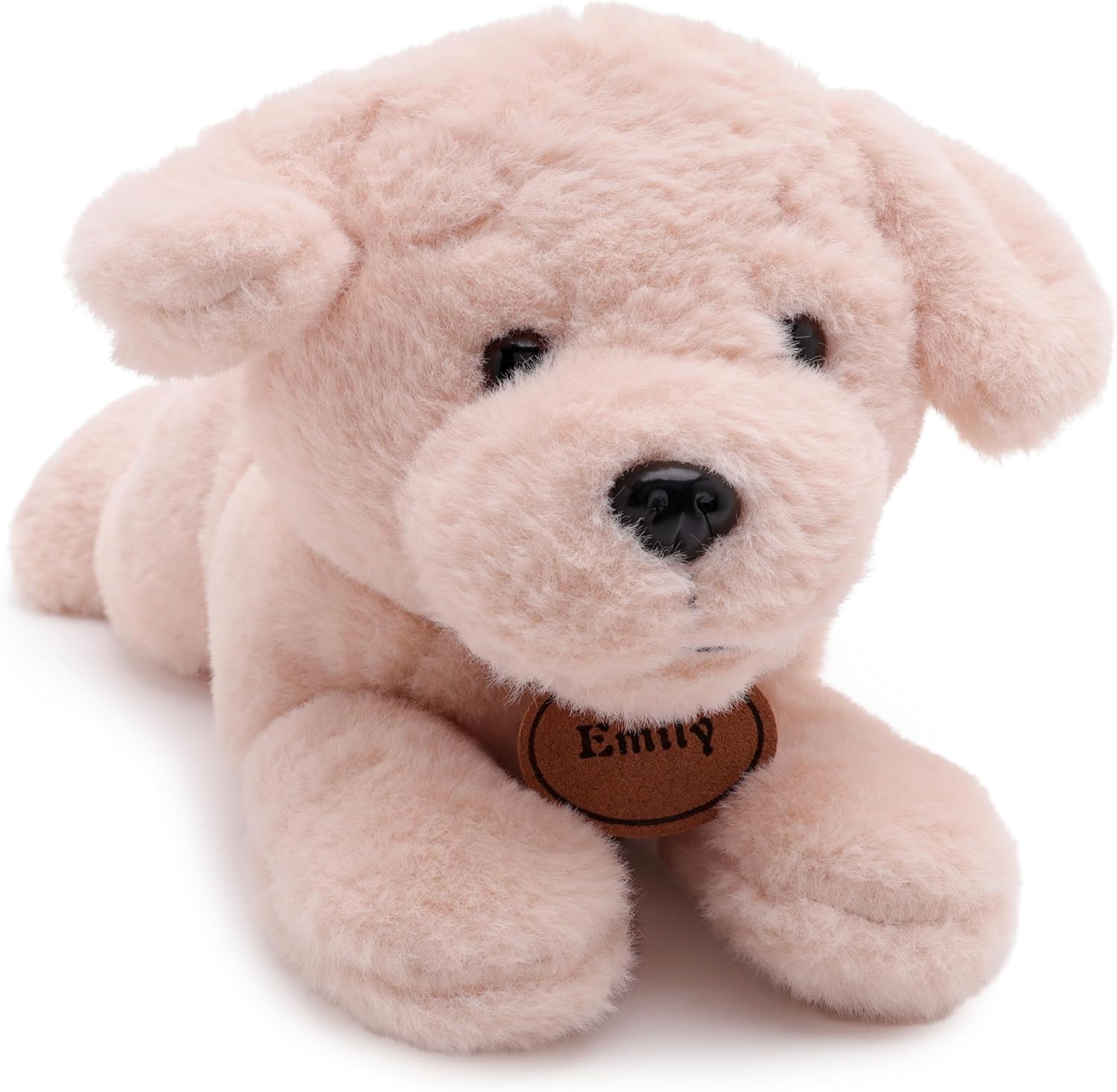 Toyland® 25cm (10") Emily The Golden Retriever Soft Toy - Lying Down Plush Dog - Suitable From Birth