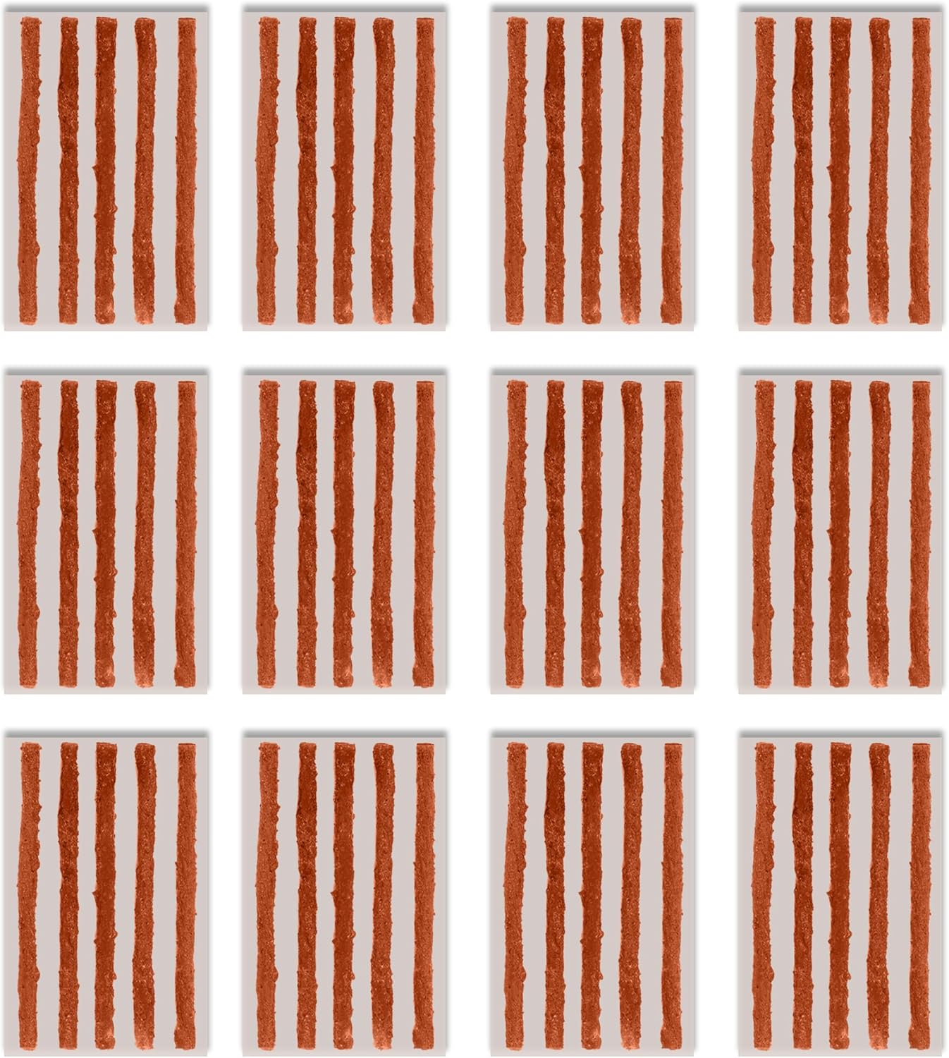 GRAND PITSTOP Tubeless Tire Repair Plugs Strips Refills Kit for Bike Tires- 60 Rope Plug Pack for Cars, Motorcycles, Bicycle Tires Repair