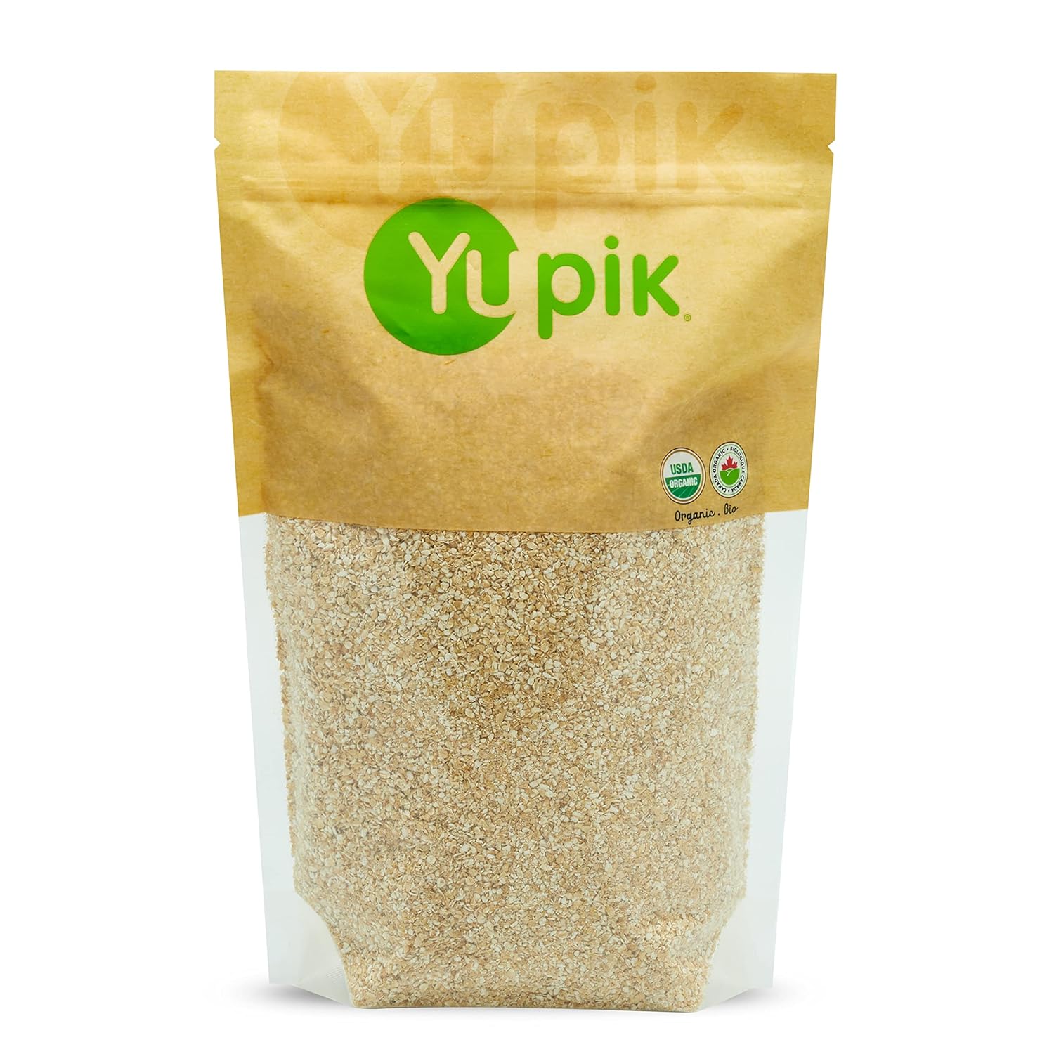 Yupik Organic Oat Bran, Gluten-Free, 2.2 lb (35.2 oz), Non-GMO, Kosher, Vegan, Raw, Made from Hull of Whole Grain Oats, Good Source of Fiber, Ideal for Baking & Cooking