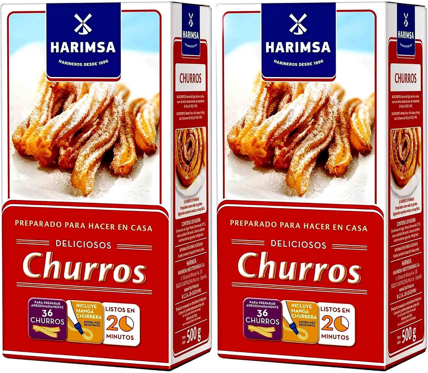 Delicioso Churro Mix - Spanish doughnut mix for making Churros 500g (Pack of 2)