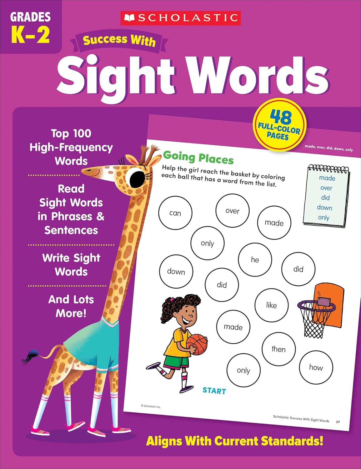 Scholastic Success with Sight Words Workbook