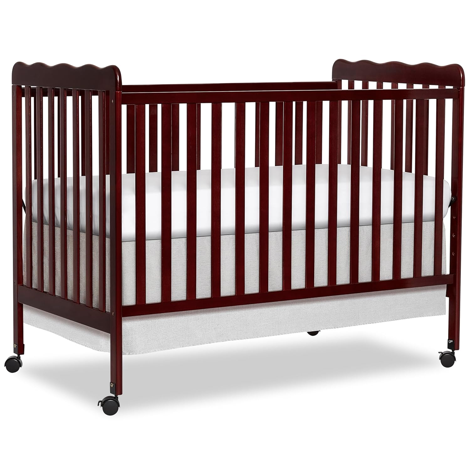 Dream On Me Carson Classic 3-In-1 Convertible Crib In Espresso, GreenGuard Gold & JPMA Certified Baby Crib, Comes With Locking Wheels, Coverts from Baby Crib to Day Bed and Kids Sofa
