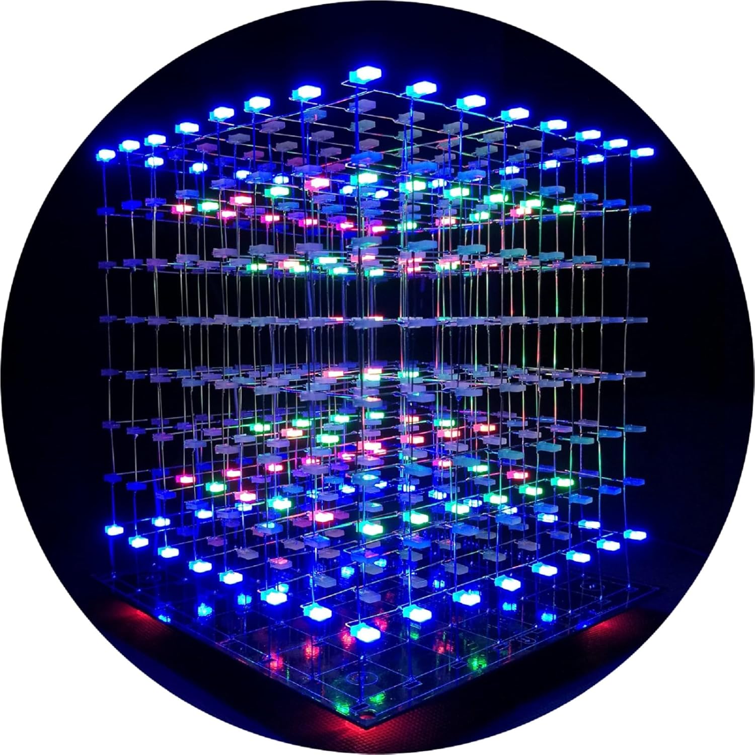 3D Led Cube DIY Electronics Kit Soldering Project Kit (3D8S-MULTI)