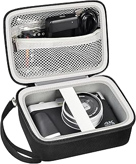 Hard Case Compatible with Sony ZV-1/ ZV-1F/ ZV-1 II Digital Camera，Portable Camera Storage Cover for ToAuite for Lecnippy for Bifevsr for Lecran 4K 5K Digital Camera-Black Bag+Black Zipper(Box Only)