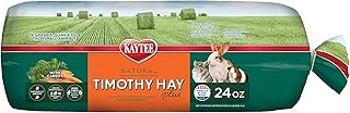 Kaytee Timothy Hay Plus Carrots for Pet Guinea Pigs, Rabbits & Other Small Animals, 24 oz