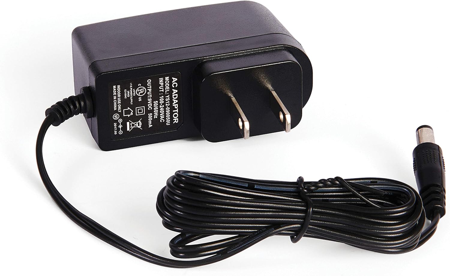 D'Addario Accessories Guitar Pedal Power Supply - DC 9V Power Cord - 9V Power Supply for Guitar Pedals - Pedalboard Power Supply - PW-CT-9V