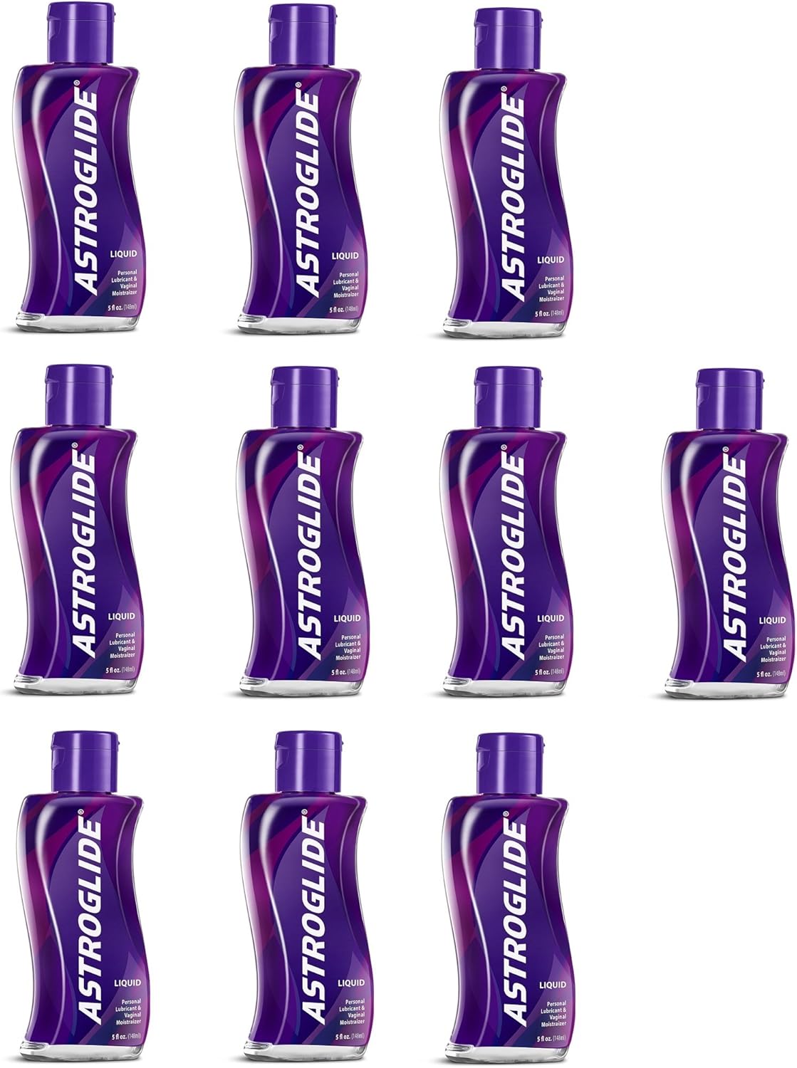 Astroglide Liquid Personal Lubricant Water-based Water-soluble Condom-compatible Long-lasting Silky Smooth, zKQSWx 10 Pack (5 Oz. / 148 Ml)