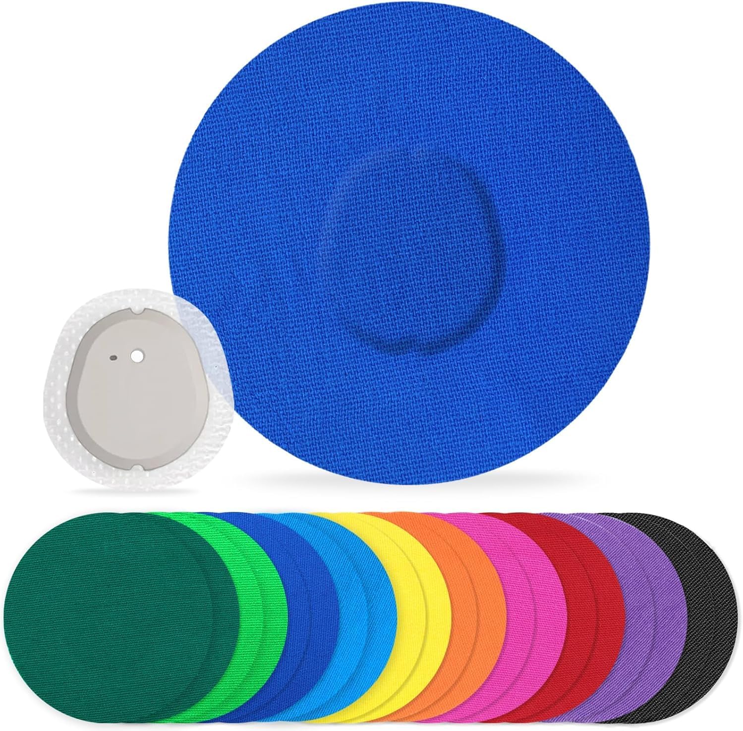 funpatch Dexcom G7 Adhesive Patches Waterproof 20Pack Dexcom G7 Overpatch Flexible Non-Glue Central Full Cover Hypoallergenic & Latex-Free Stelo Patch for 10 Days Long Stay, Multi-Colored