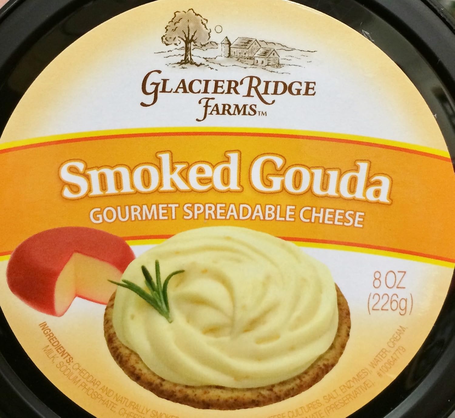 Glacier Ridge Farms Smoked Gouda Gourmet Spreadable Cheese 8oz (One Cup)