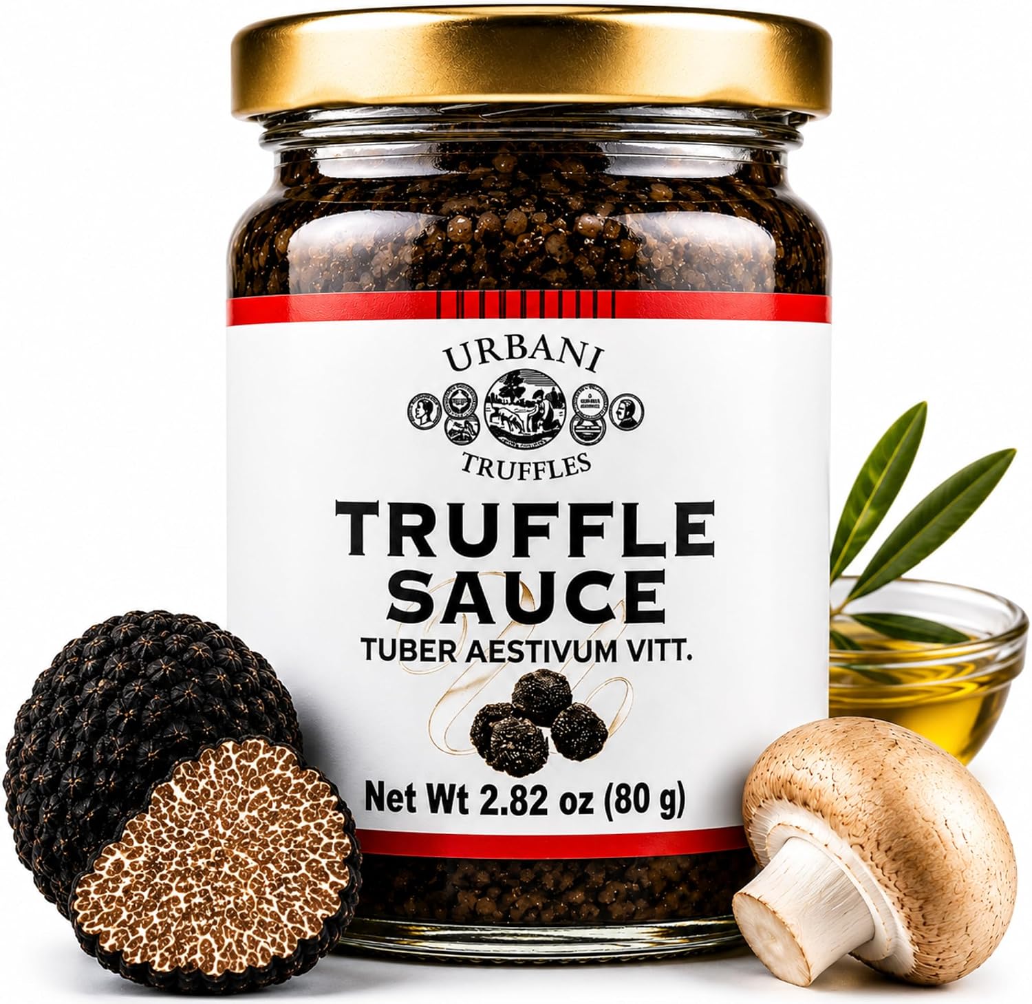 Mushroom & Black Truffle Sauce in Olive Oil 2.8oz Pasta, Pizza, Meat & Fish