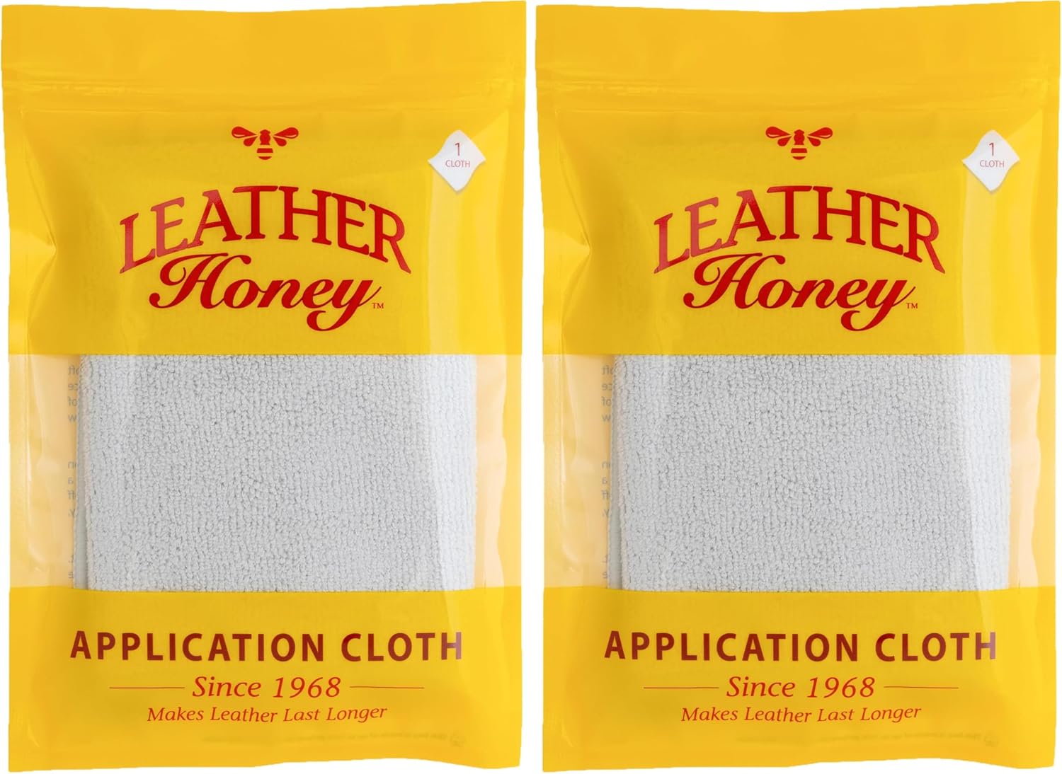 LEATHER Honey Leather Conditioner Lint-Free Application Cloth: Microfiber Cloth for Use With Conditioner and Cleaner. The Best Leather Care Products Since 1968