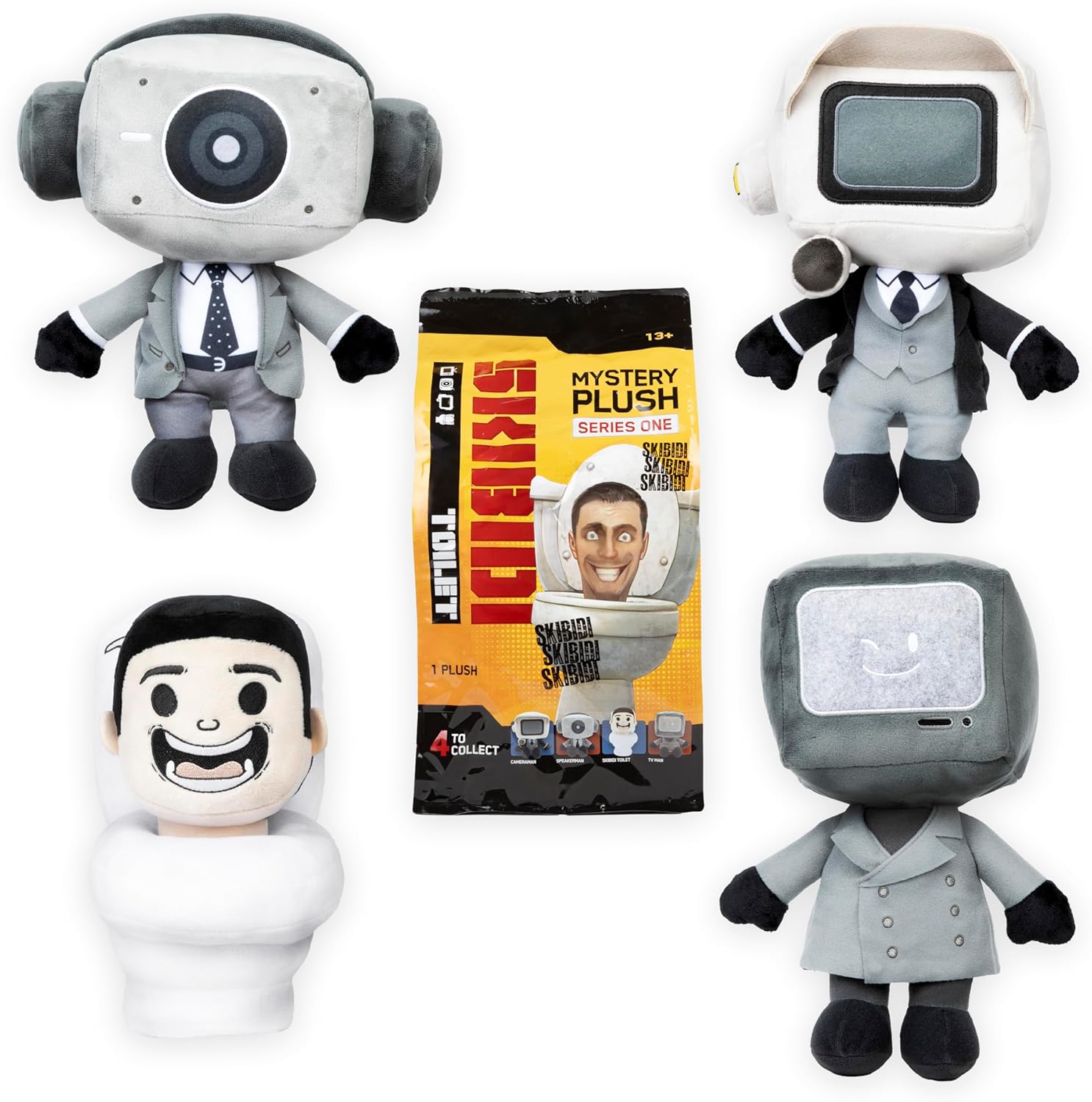 SKIBIDI Toilet Mystery Plush – Collectible Plush, All-New Collectibles, Officially Licensed Toilet Merch