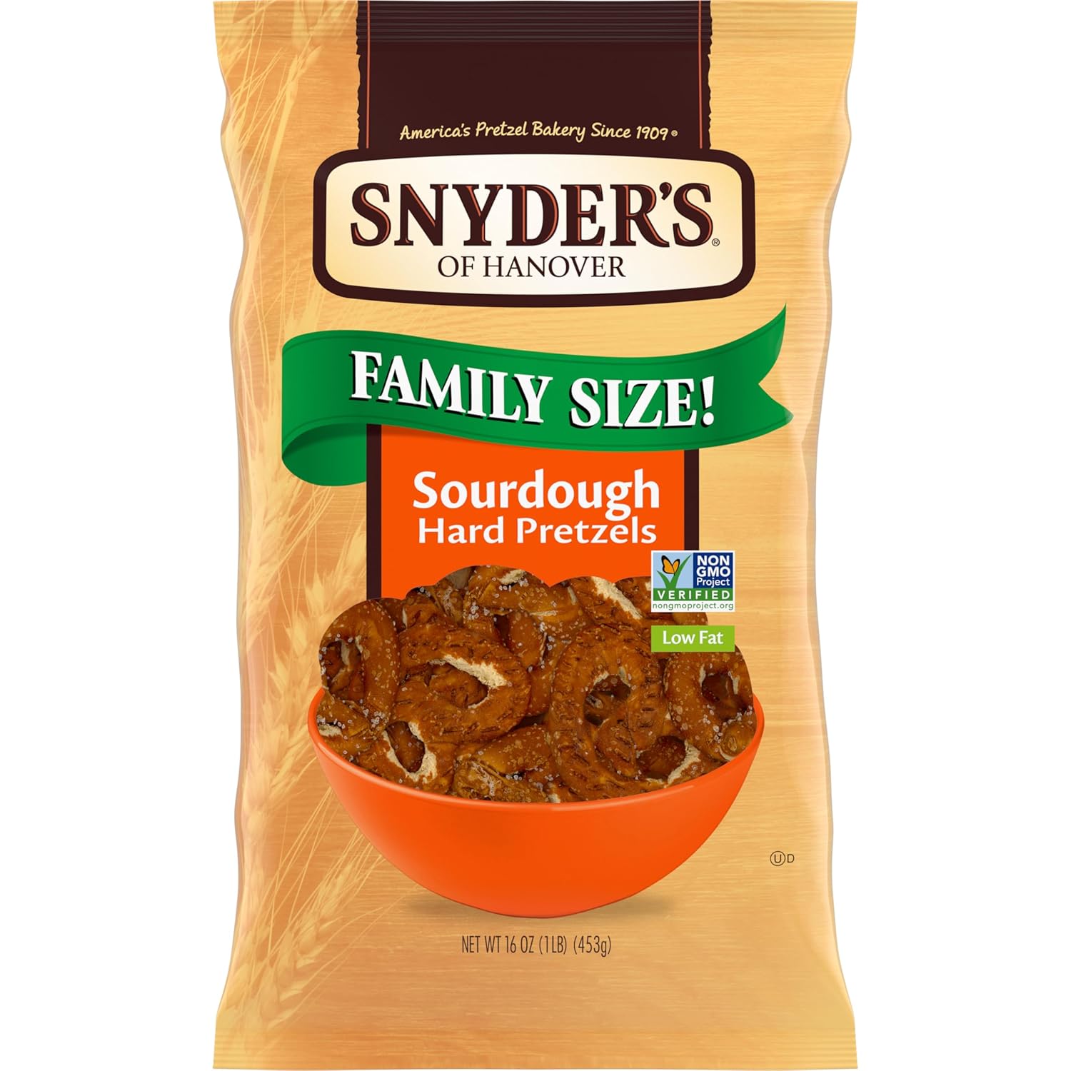 Snyder's of Hanover Sourdough Hard Pretzels, 16 Oz Bag