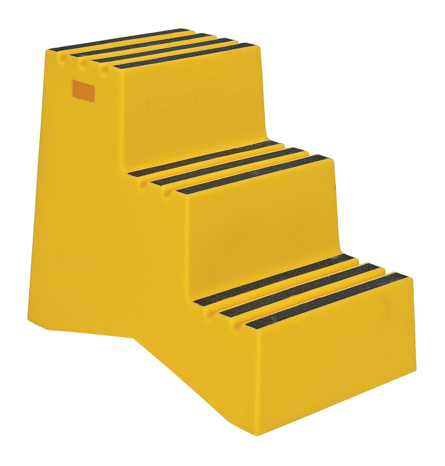 Vestil VST-3-Y Polyethylene Step Stool, 3 Step, Yellow