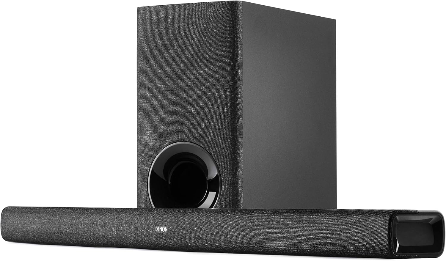 Denon DHT-S416 Soundbar with Wireless Subwoofer, Bluetooth Sound Bar for Surround Sound System, Dolby Digital 5.1, Built-In Google Chromecast, HDMI ARC, Wall Mountable, Including HDMI Cable
