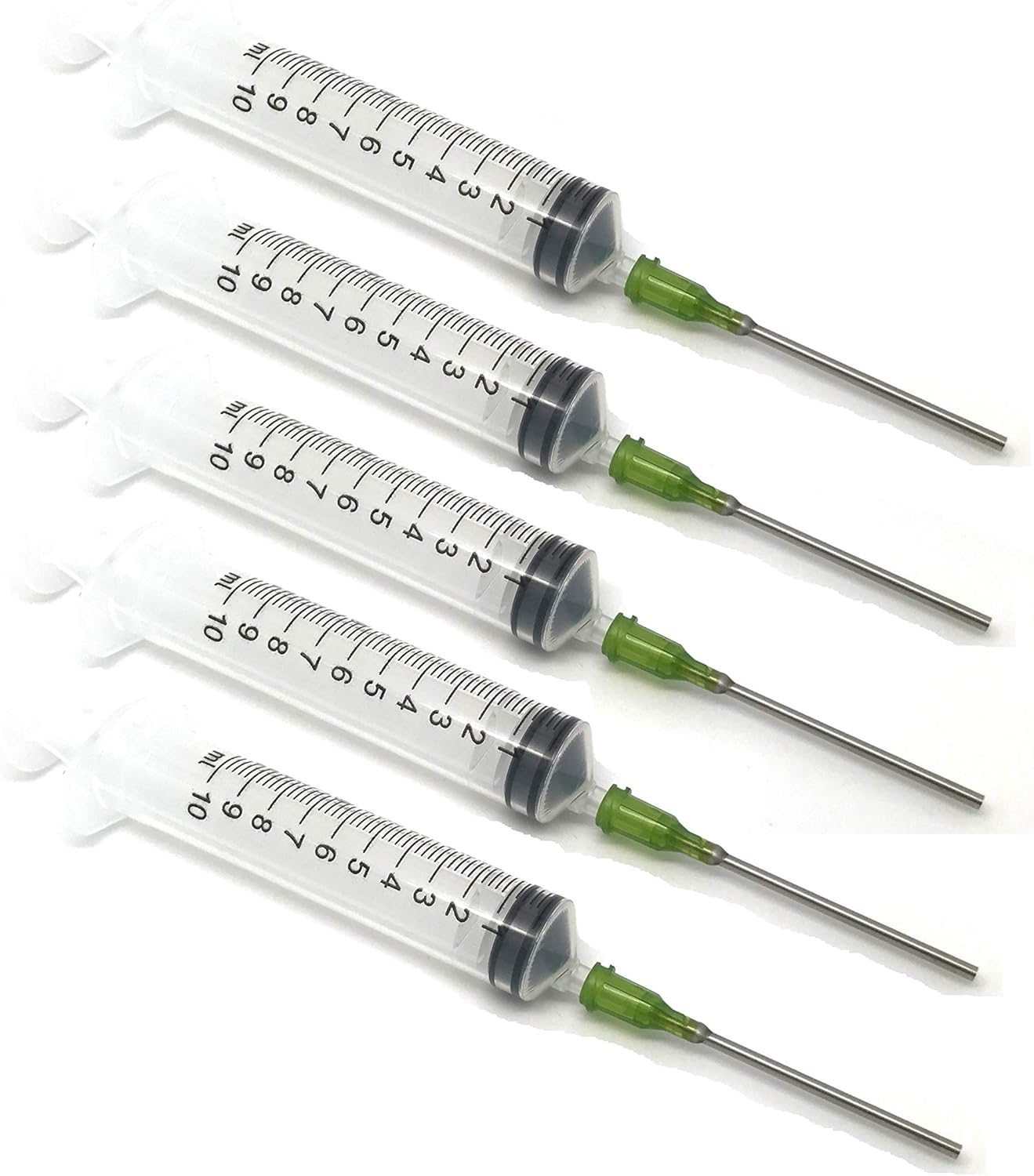 Syringes & 14G Blunt Needle (5 Pack) for DIY Mixing (10ml Syringe)