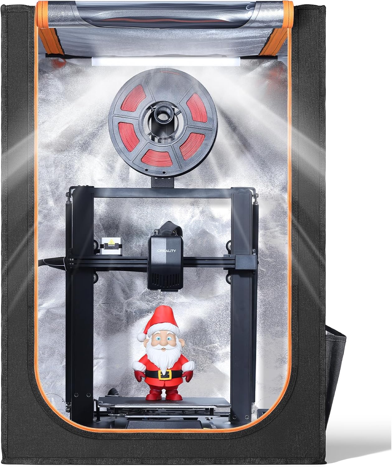 3D Printer Enclosure with LED Lighting, Fireproof Dustproof Tent Constant Temperature Protective Cover for Creality Ender 3 V3 SE/KE/Ender 3/Ender 3 Pro/Ender 3V2/Ender 3S1/Neo/Anycubic Elegoo, Medium