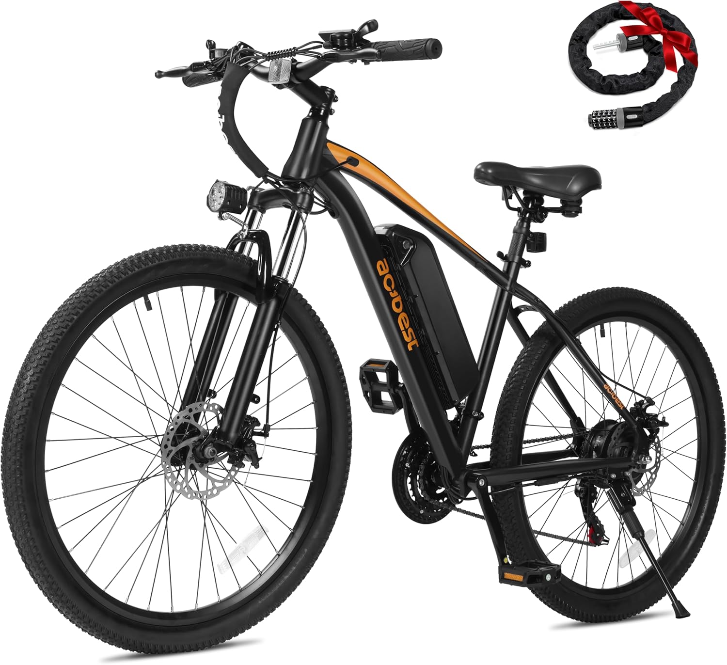 ACTBEST Apex Electric Bike for Adults, 26/27" 1000/1200W Peak Electric Mountain Bike, 22/28MPH Top Speed, Max Range 55+ Miles, 48V 374/499Wh Removable Battery, 21-Speed Lightweight Ebike