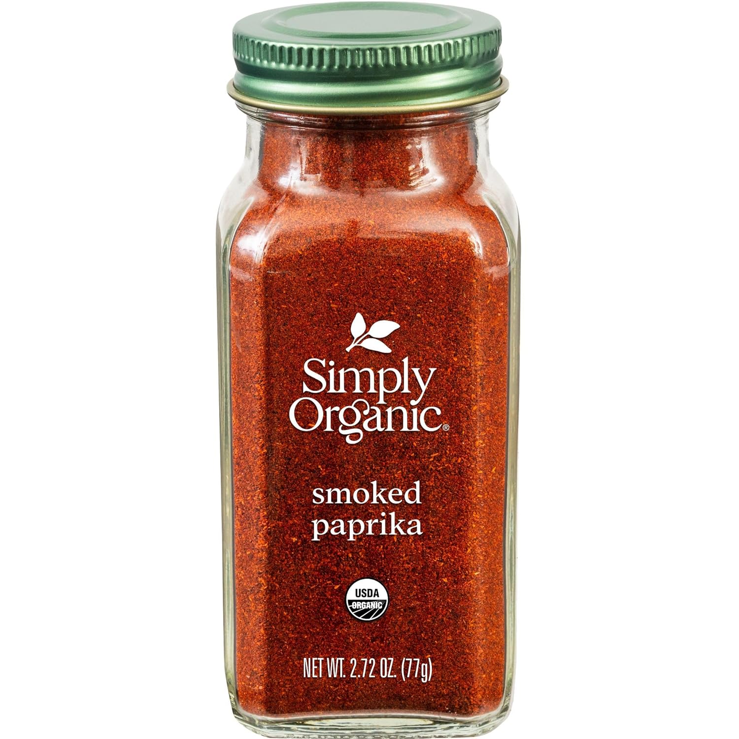 Simply Organic Smoked Paprika, 2.72 Ounce, Oak Wood Smoked & Ground Spanish Paprika, Deep Smokey Flavor, Kosher