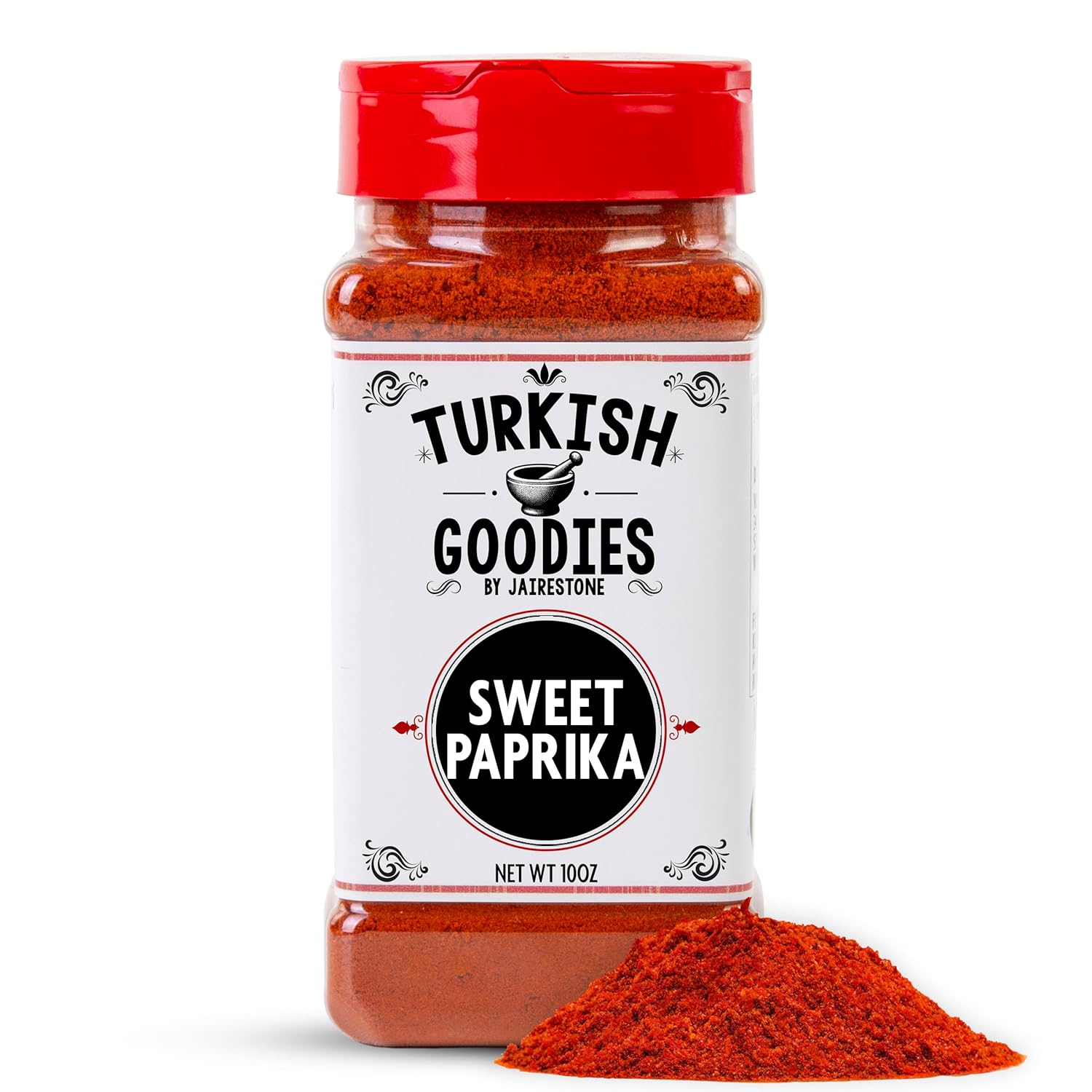 Premium Classic Paprika 10oz – Non-GMO Sweet Paprika Seasoning in Resealable Plastic Jar – Ideal for Rubs, Marinades, and Global Cuisines