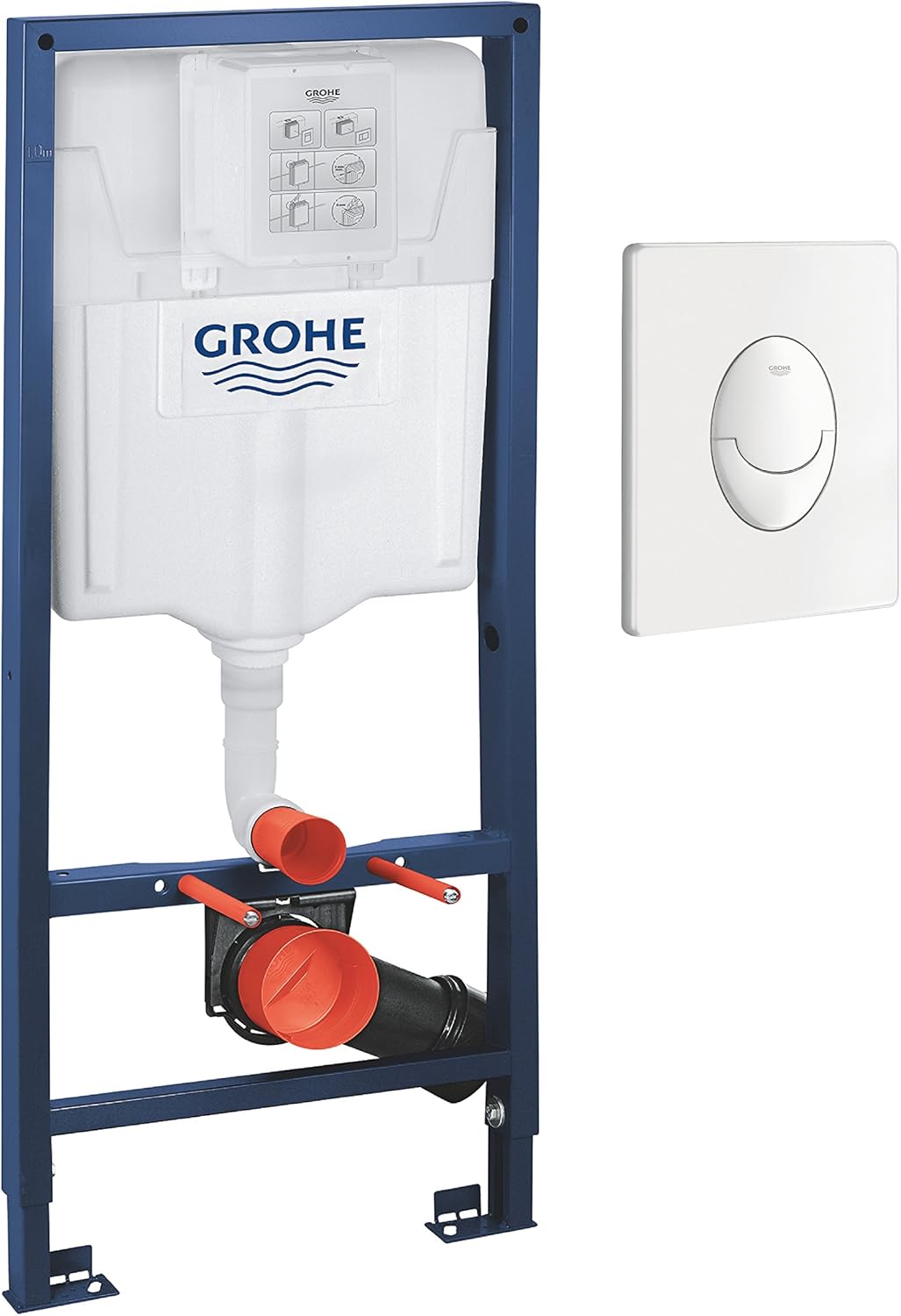 GROHE Rapid Sl 2-in-1 Set for Wc, 1.13 M Installation Height Alpine White 38764001