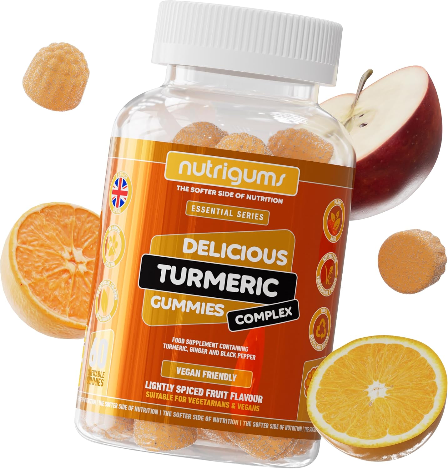 Turmeric, Ginger & Black Pepper Gummies | 60 Vegan Gummies