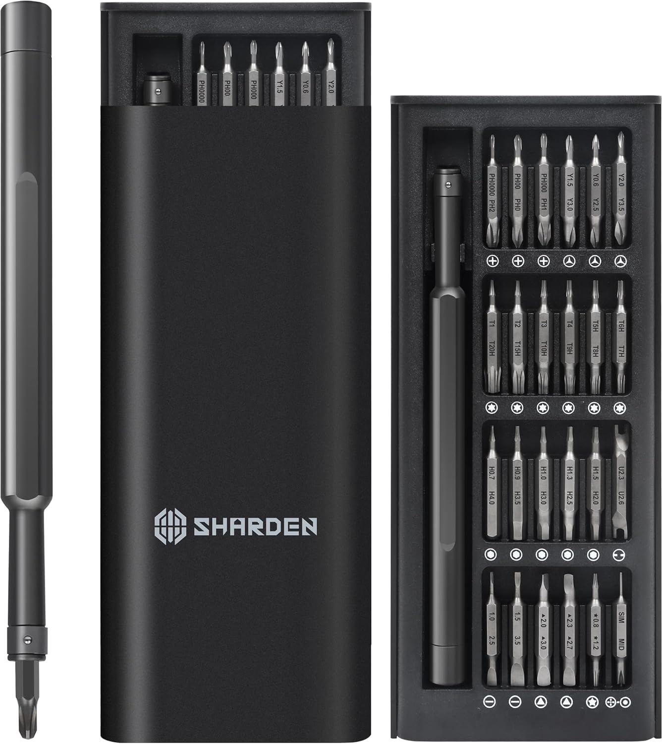 Precision Screwdriver Set 49 in 1 SHARDEN Small Screwdriver Set Magnetic Repair Tool Kit for Laptop, iPhone, Cell Phone, PC, MacBook, Tablet, Computer, PS5, PS4, Electronic, Glasses, Watch