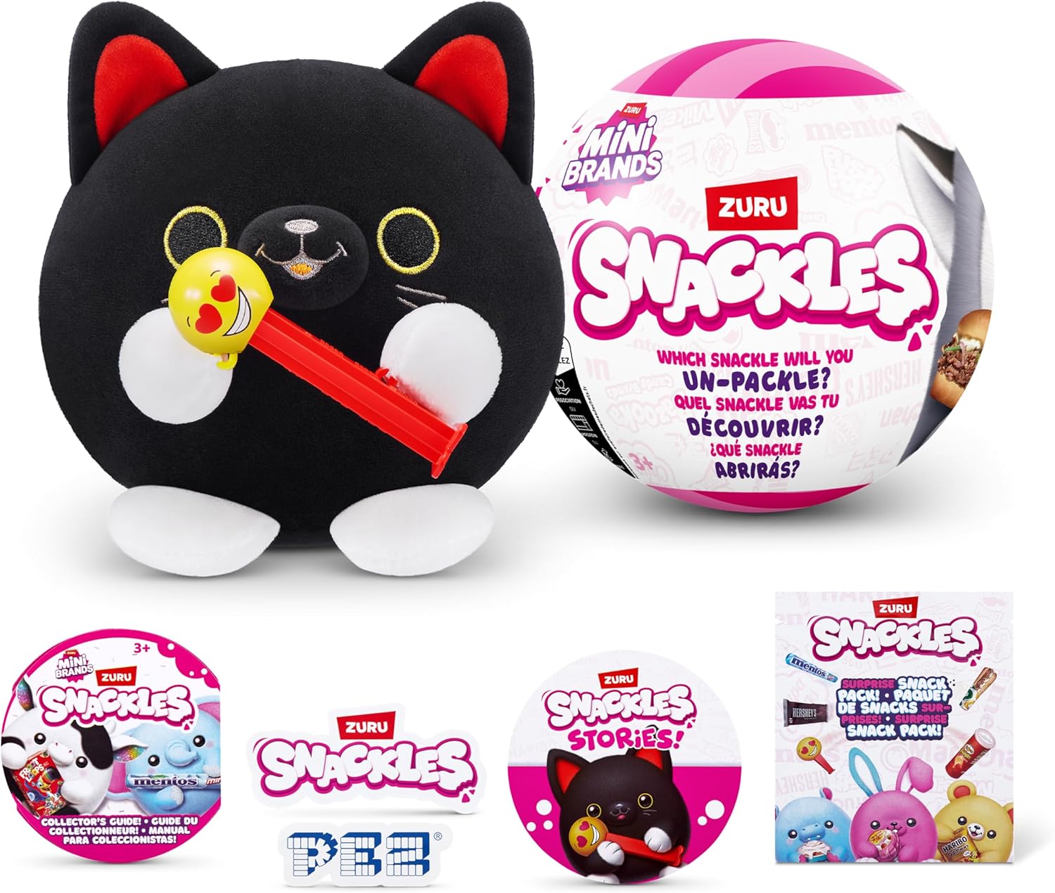 Snackles Mystery Plush 5 inch Squishy Comfort Plush with Licensed Snack Brand Accessory and Animal by ZURU