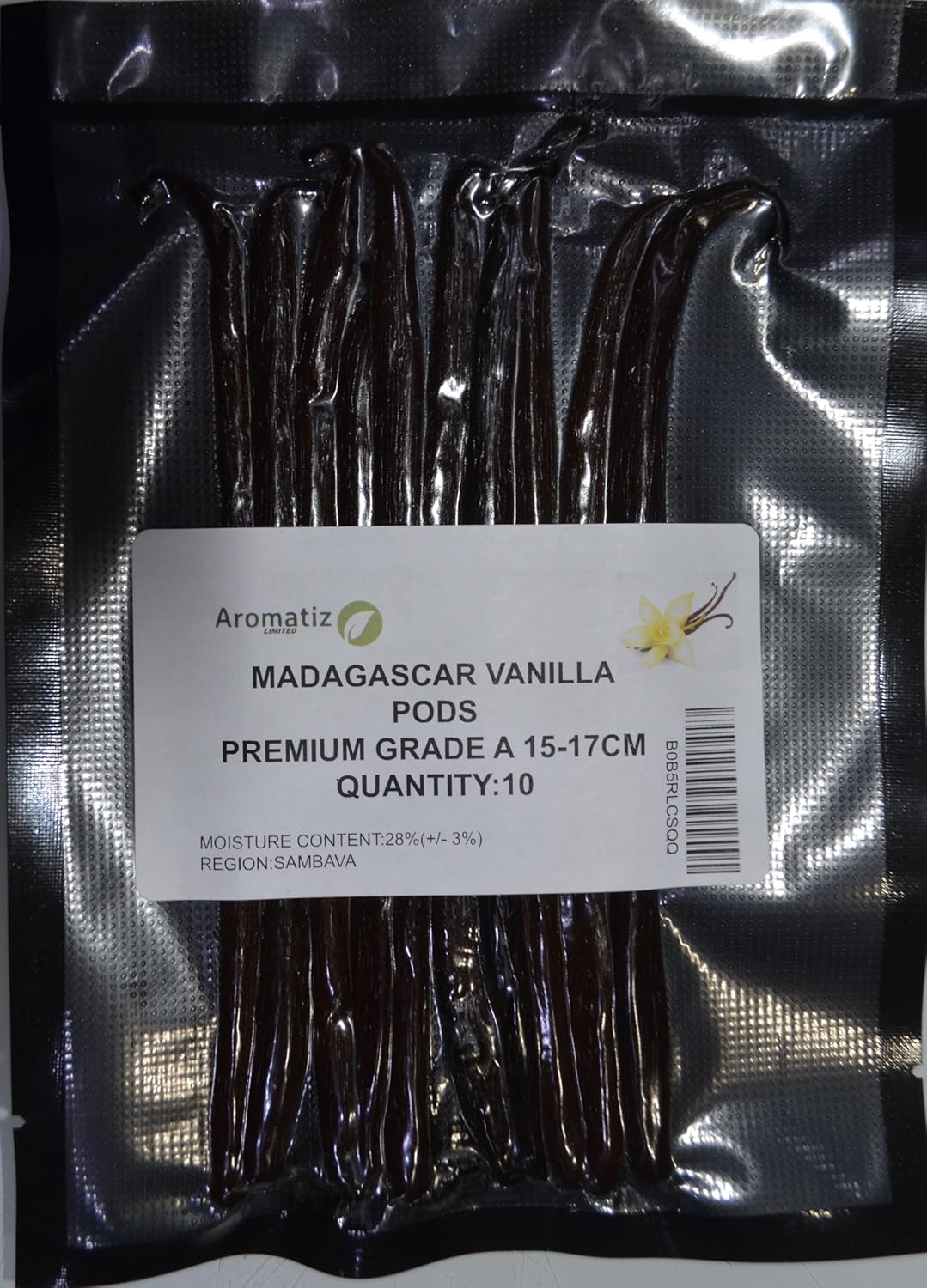 Aromatiz 10X Madagascar Vanilla Pods Premium Grade A 15-17cm