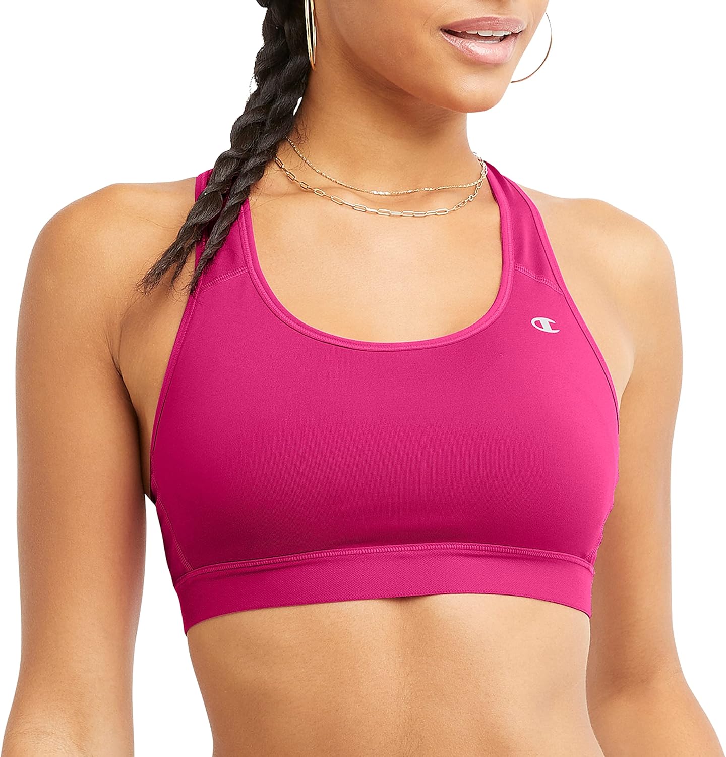 Champion Womens Sports Bra, Compression, Moisture Wicking, High-Impact Sports Bra for Women