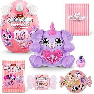 Rainbocorns Puppycorn Hound Dog Scent Surprise - Surprise Unboxing Soft Toy, Scented Puppy Plush for Girls by ZURU