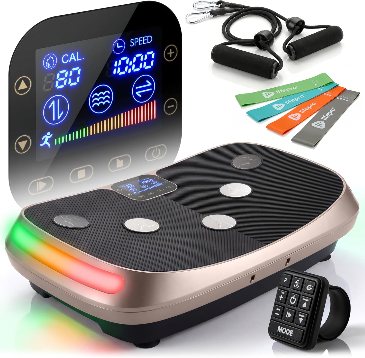 Lifepro Rumblex 4D Vibration Plate Exercise Machine with 7 Training Modes