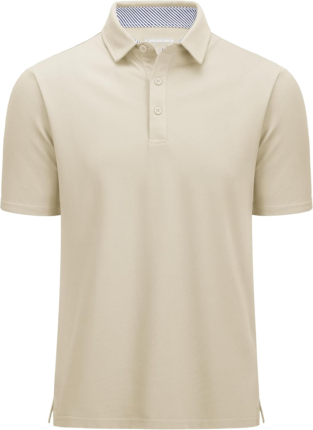 MAGCOMSEN Men's Polo Shirts Short Sleeve Cotton Pique 3 Button Classic Fit Casual T-Shirt Performance Golf Shirts